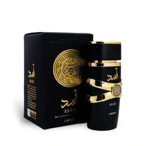 Lattafa Asad Eau De Parfum 100ml – Bold Masculine Fragrance with Black Pepper, Coffee & Tobacco Notes