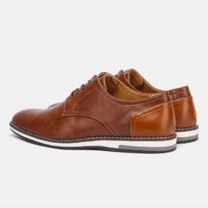 Men’s Handmade Genuine Leather Sneakers | Smart Casual Dress Shoes | Tan Brown | UK Size 6–12