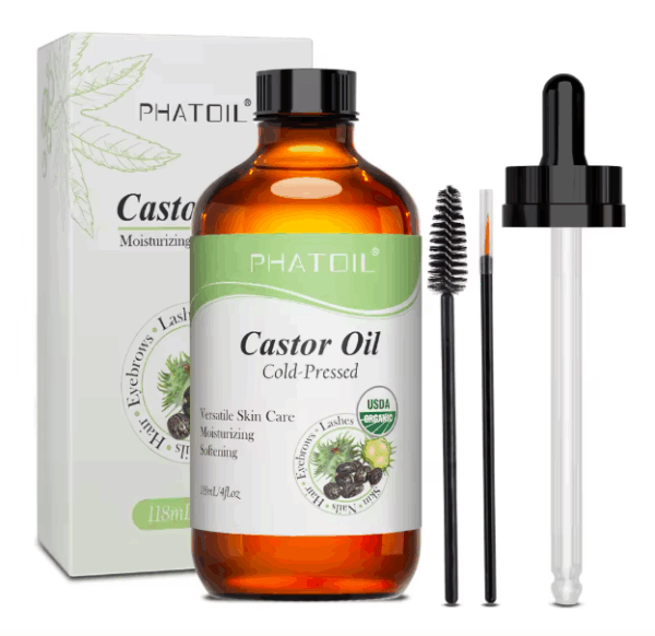 Organic Castor Oil – Cold Pressed & Unrefined | 118ml / 236ml | Essential Oil for Hair, Eyelashes, Skin & Nail Growth – Natural & Fragrance-Free - Image 2