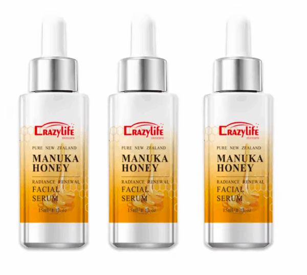 Organic Manuka Honey Face Serum & Cream Set | Moisturizing, Whitening, Anti-Wrinkle Skincare | Shrink Pores, Brighten, Plump & Smooth | 3pcs Serum + 100g Face Cream + 50g Eye Cream + 3pcs Set | Natural & Gentle | Unisex | Vegan | No Harsh Chemicals - Image 14