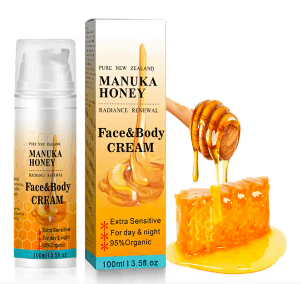 Organic Manuka Honey Face Serum & Cream Set | Moisturizing, Whitening, Anti-Wrinkle Skincare | Shrink Pores, Brighten, Plump & Smooth | 3pcs Serum + 100g Face Cream + 50g Eye Cream + 3pcs Set | Natural & Gentle | Unisex | Vegan | No Harsh Chemicals - Image 15