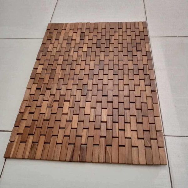 Natural Bamboo Wood Bath Mat & Floor Runner – Non-Slip, Eco-Friendly & Water-Resistant