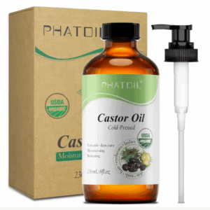 Organic Castor Oil – Cold Pressed & Unrefined | 118ml / 236ml | Essential Oil for Hair, Eyelashes, Skin & Nail Growth – Natural & Fragrance-Free